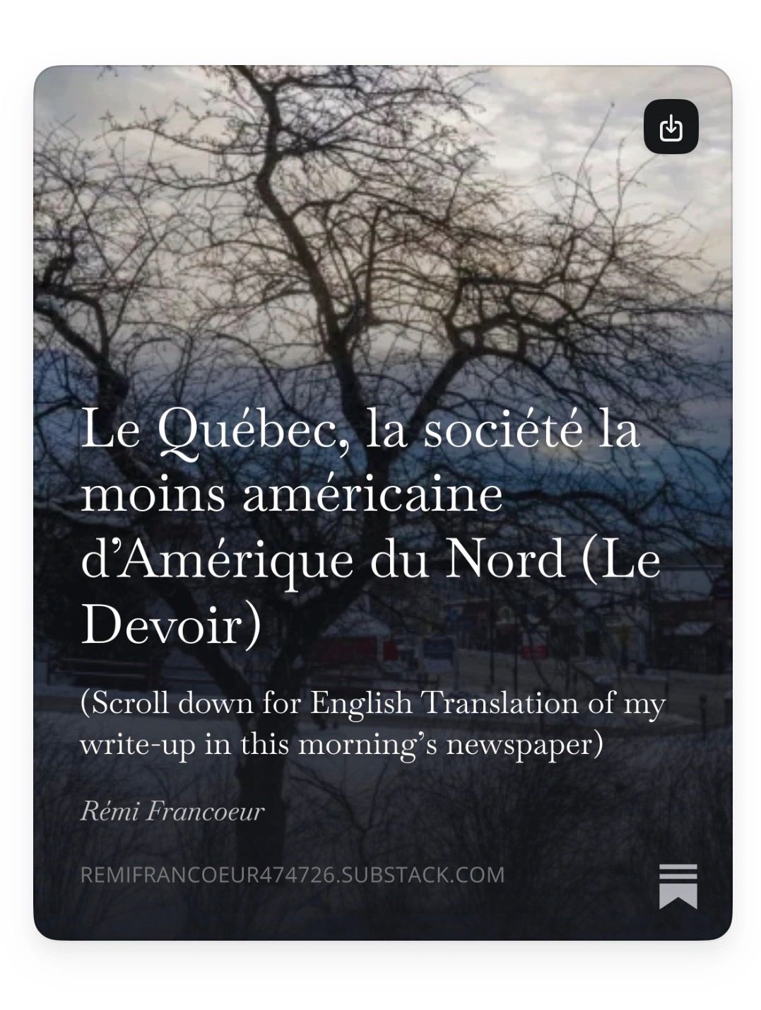 Capture d’écran d’une publication sur un réseau social. Cliquez sur l’image pour y accéder. Capture d’écran d’une publication sur un réseau social. Cliquez sur l’image pour y accéder.