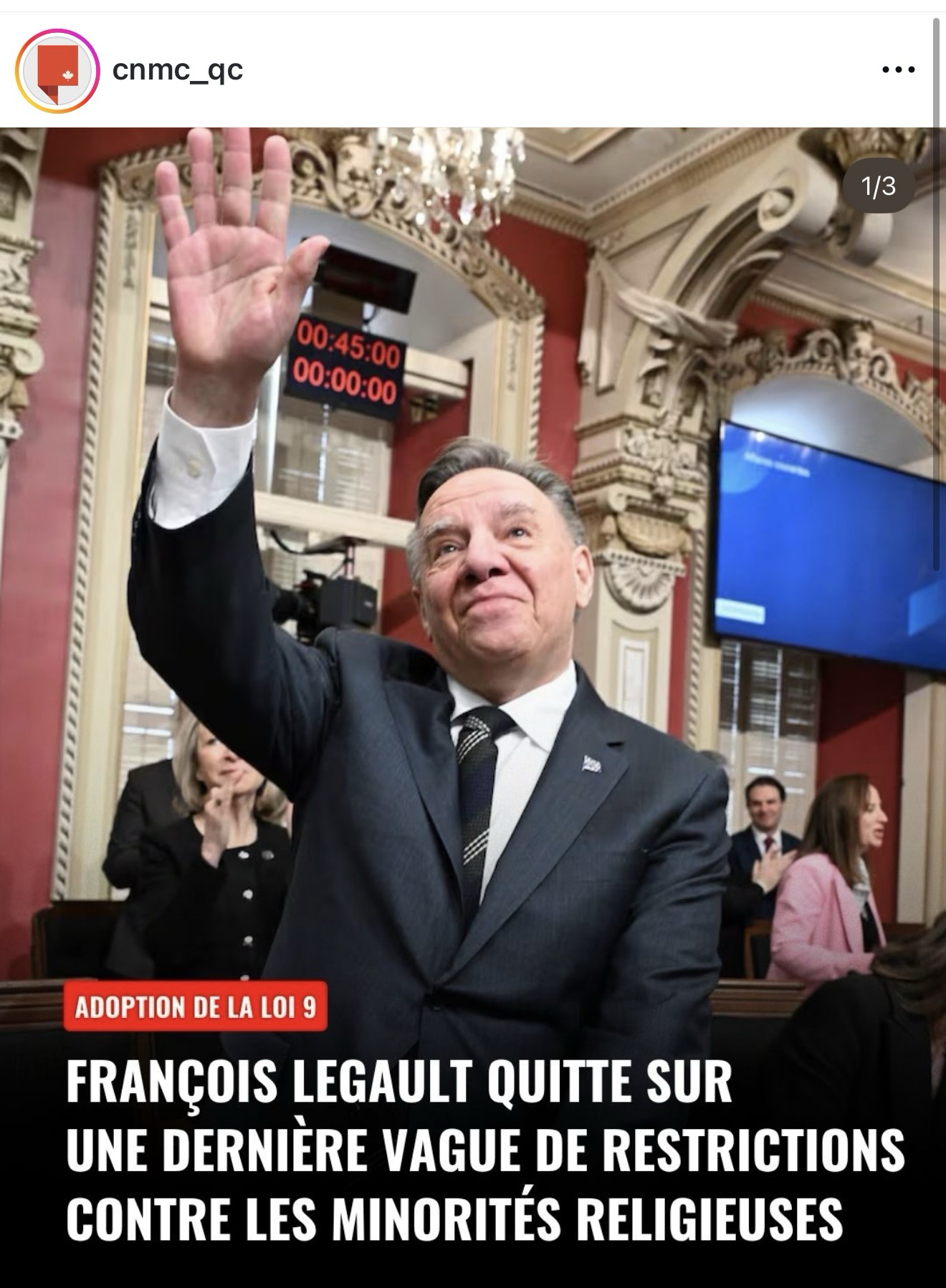 Départ de François !