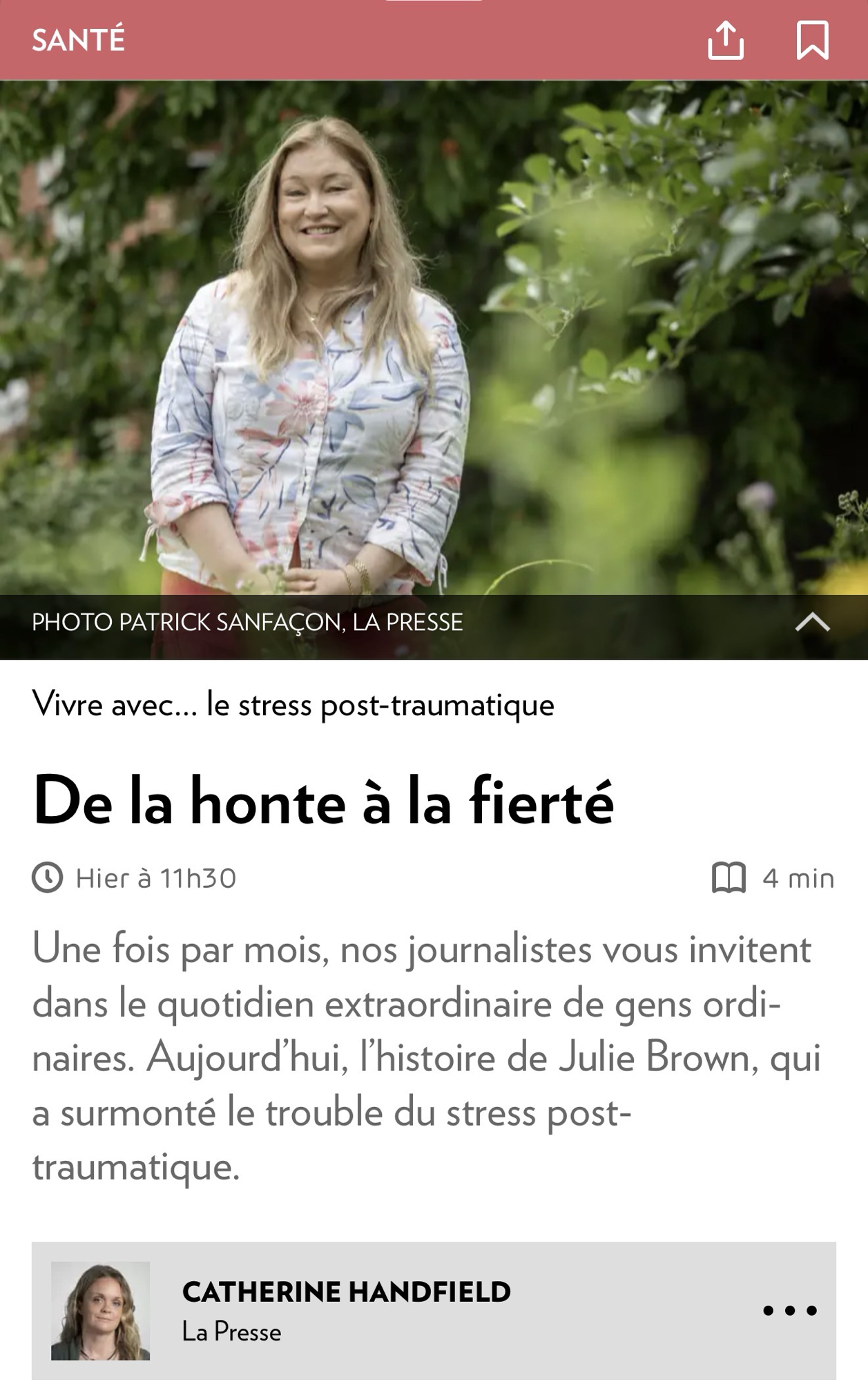 Anxiété et SSPT